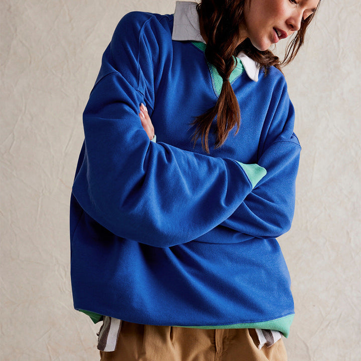 Damen Oversized Sweatshirt mit modernem Design und weichem Material Drune
