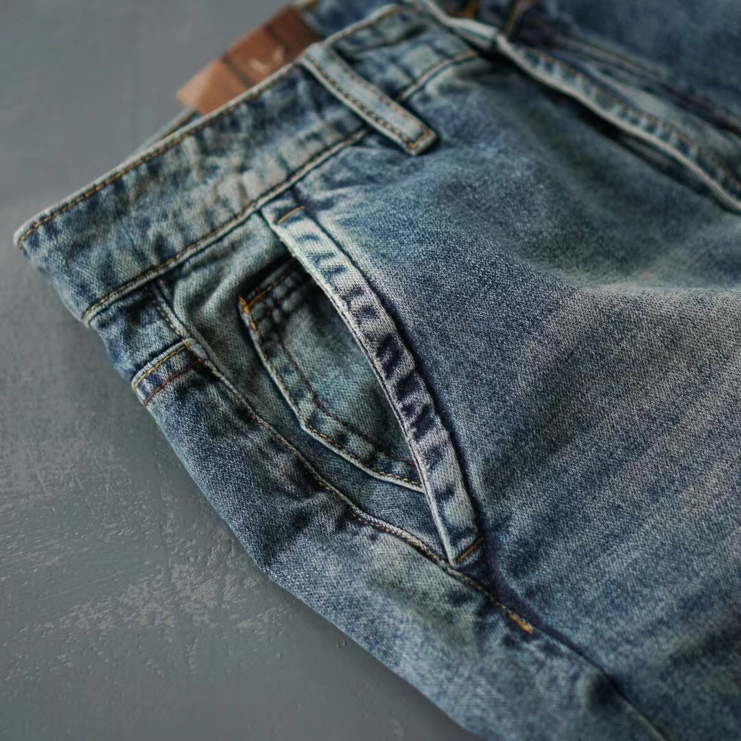 Herren Moderne Relaxed Fit Jeans Drune