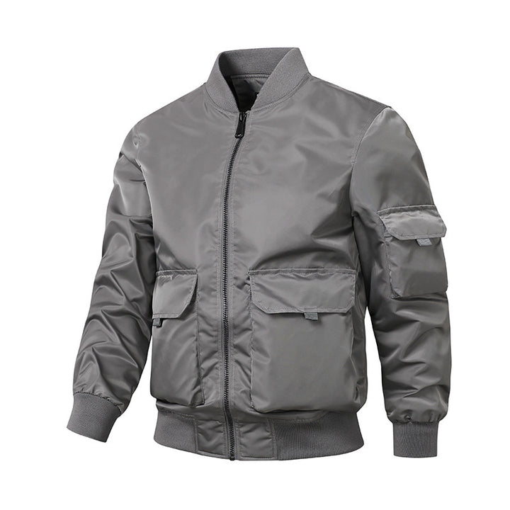 Herren Bomberjacke im Utility‑Style mit windabweisender Shell, Mehrfachtaschen und Rippbündchen Drune