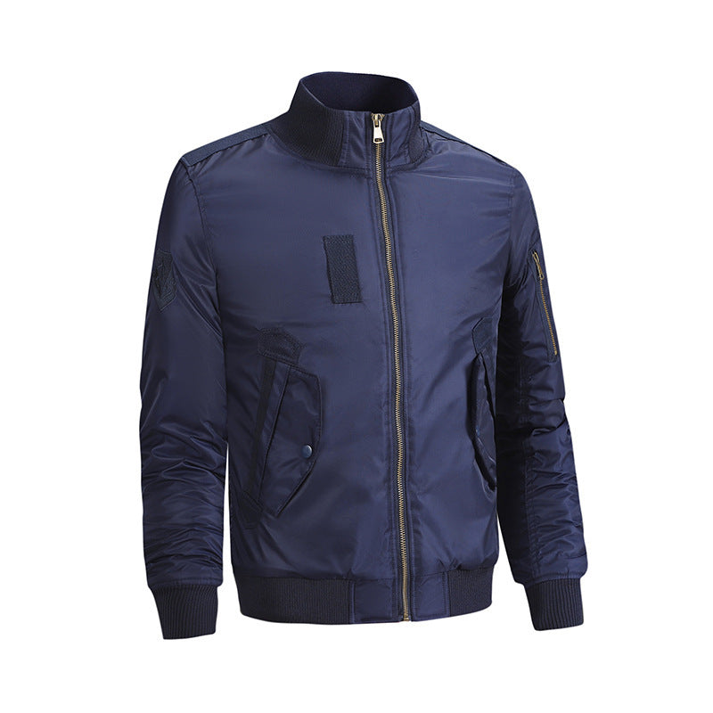 Herren Modische Bomberjacke mit Utility-Taschen Drune