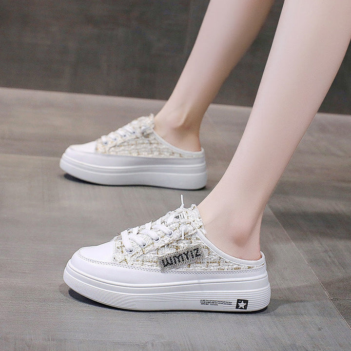 Damen Sportliche Sneaker mit modernem Schachbrettmuster und rutschfester Sohle Drune