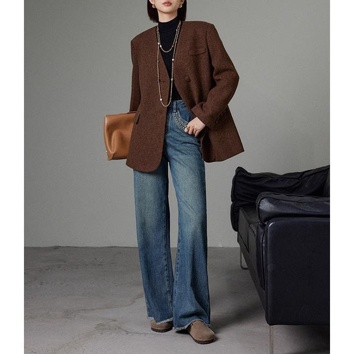 Damen Eleganter oversized Blazer Drune