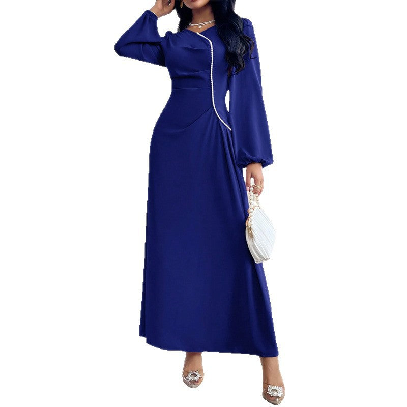 Damen Elegantes Maxikleid mit besonderem Ausschnitt Drune
