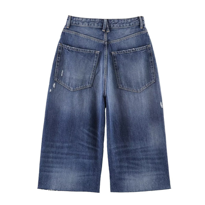 Damen weit geschnittene Jeans im lässigen Destroyed-Design Drune