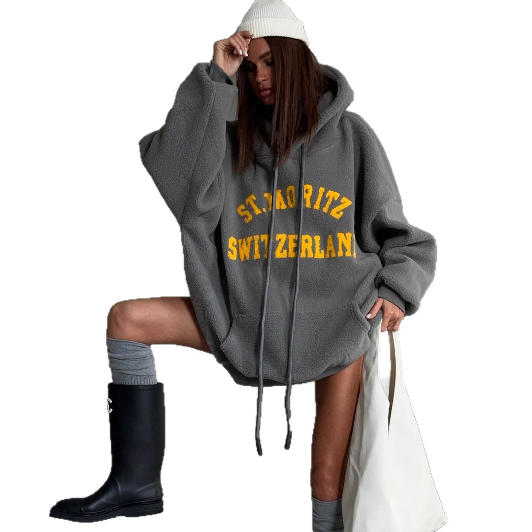 Damen Kuscheliger Oversized Hoodie Drune