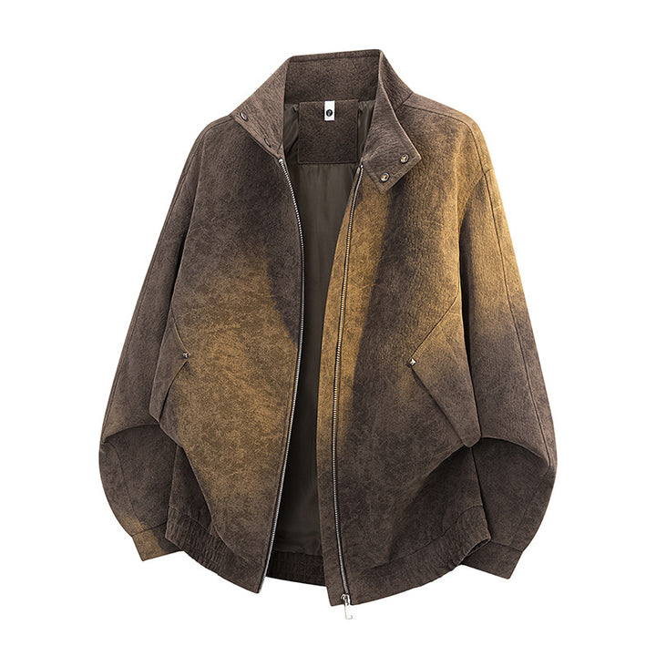 Damen Oversize Bomberjacke aus Velours mit wattierter Innenfütterung und elastischem Saum Drune