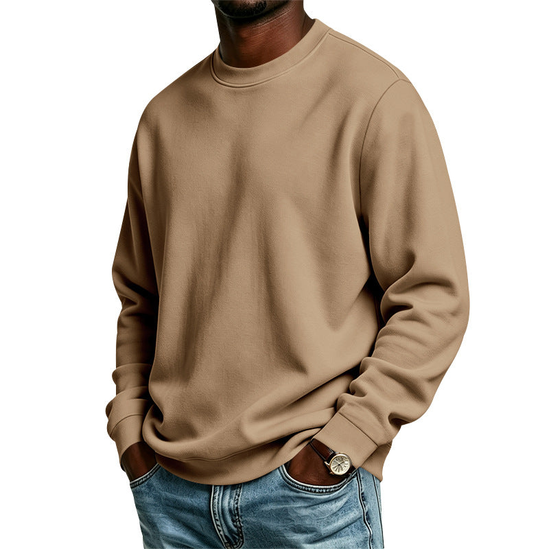 Herren Oversize-Sweatshirt mit Rundhalsausschnitt, weicher French-Terry und Rippbündchen Drune