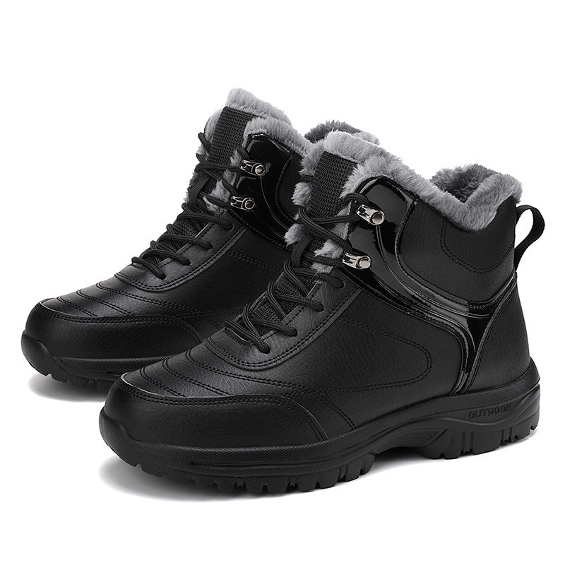Damen Gefütterte Winter-Trekking‑Stiefelette mit Kunstfellfutter und griffiger Profilsohle Drune
