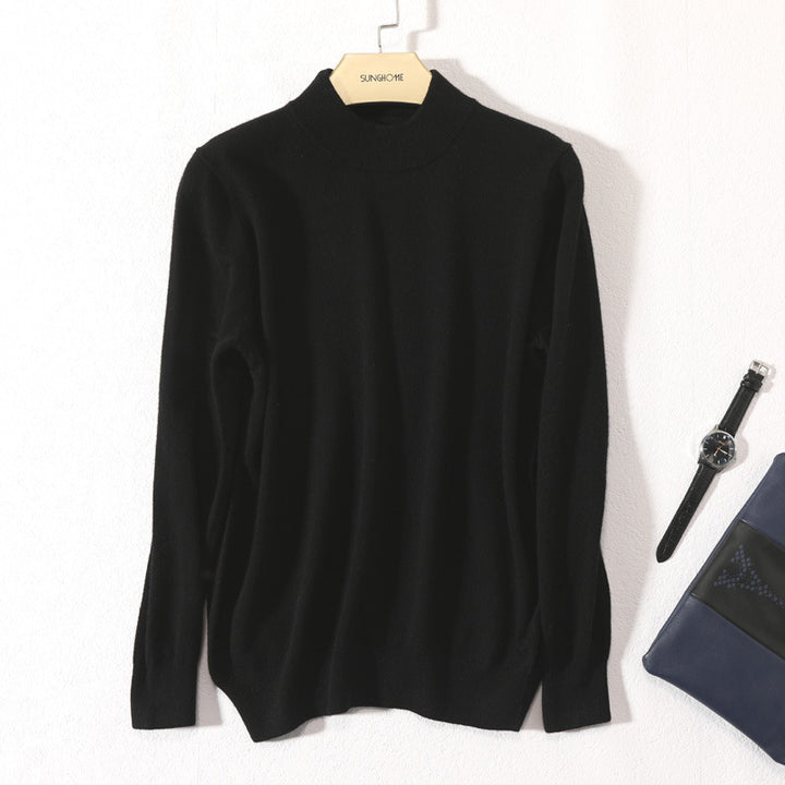 Herren Feiner Rollkragenpullover in schlanker Minimal‑Silhouette aus Woll‑Kaschmir‑Mix Drune