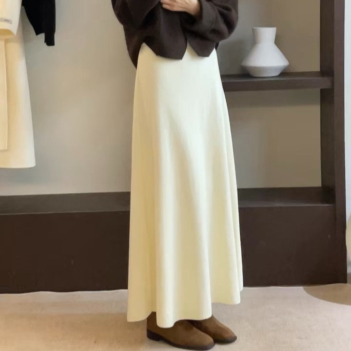 Damen Eleganter Maxirock mit fließendem Schnitt Drune