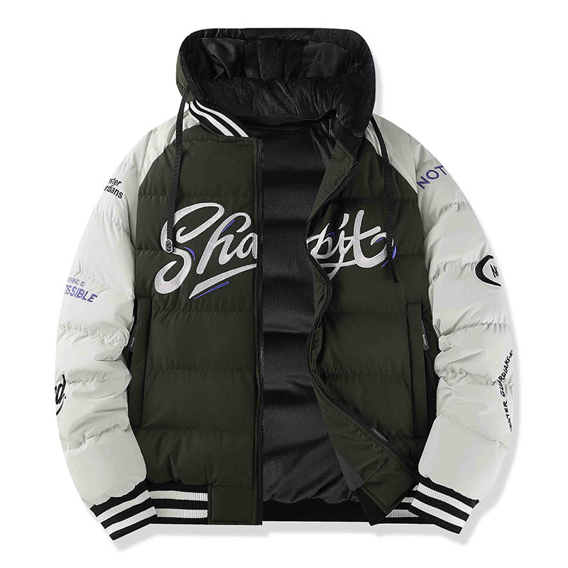 Herren Sportliche Steppjacke mit hohem Kragen und Reflektierenden Details Drune