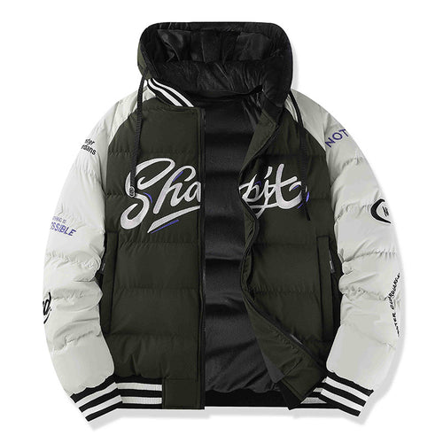 Herren Sportliche Steppjacke mit hohem Kragen und Reflektierenden Details Drune