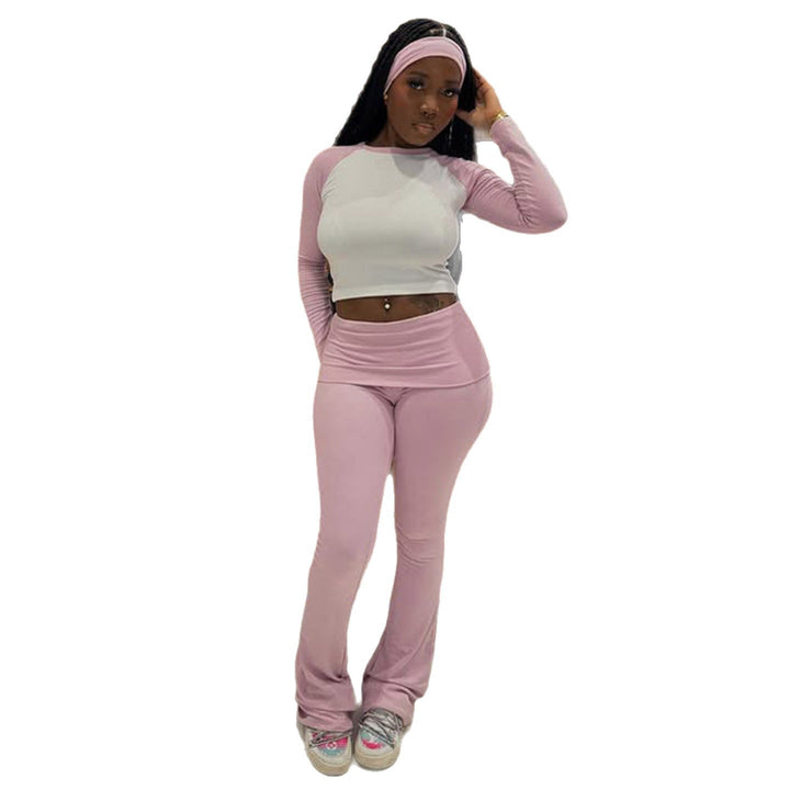 Damen Sportliches Oberteil und Leggings Set Drune