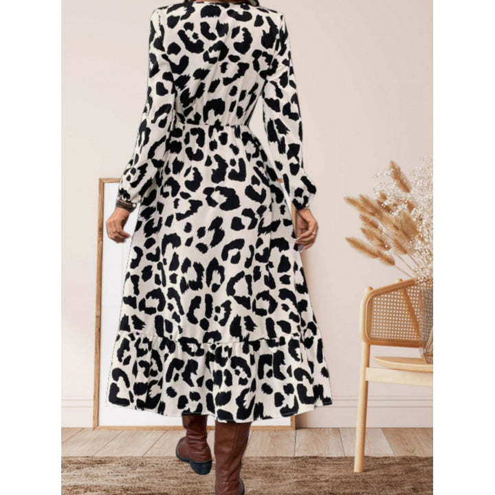 Damen Maxikleid mit asymmetrischem Schnitt und trendigem Leopardenmuster Drune
