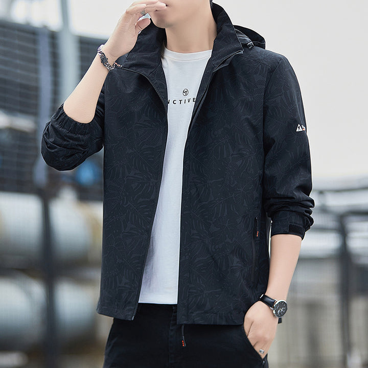 Herren Sportliche Übergangsjacke mit praktischem Kapuzendesign Drune