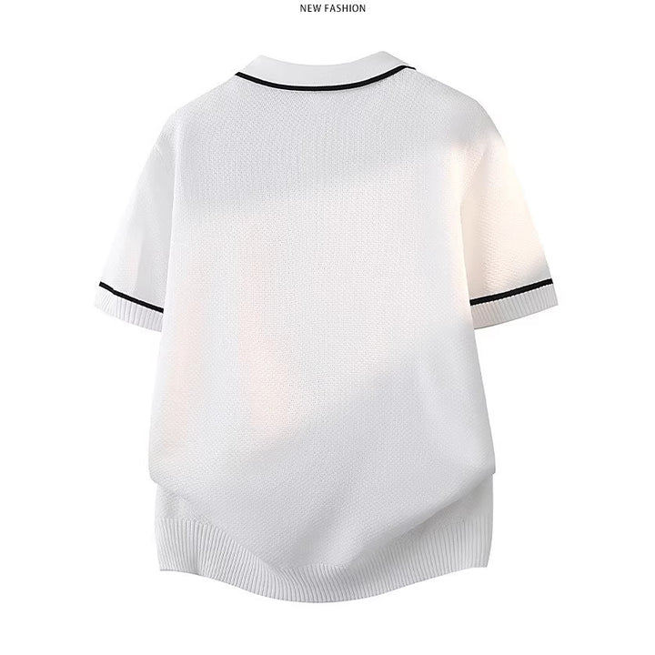Herren Elegantes Poloshirt mit kontrastierenden Akzenten Drune