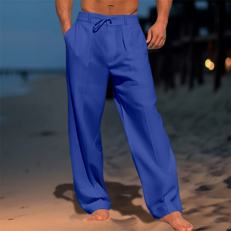 Herren elegante Chinohose mit lockerer Passform Drune