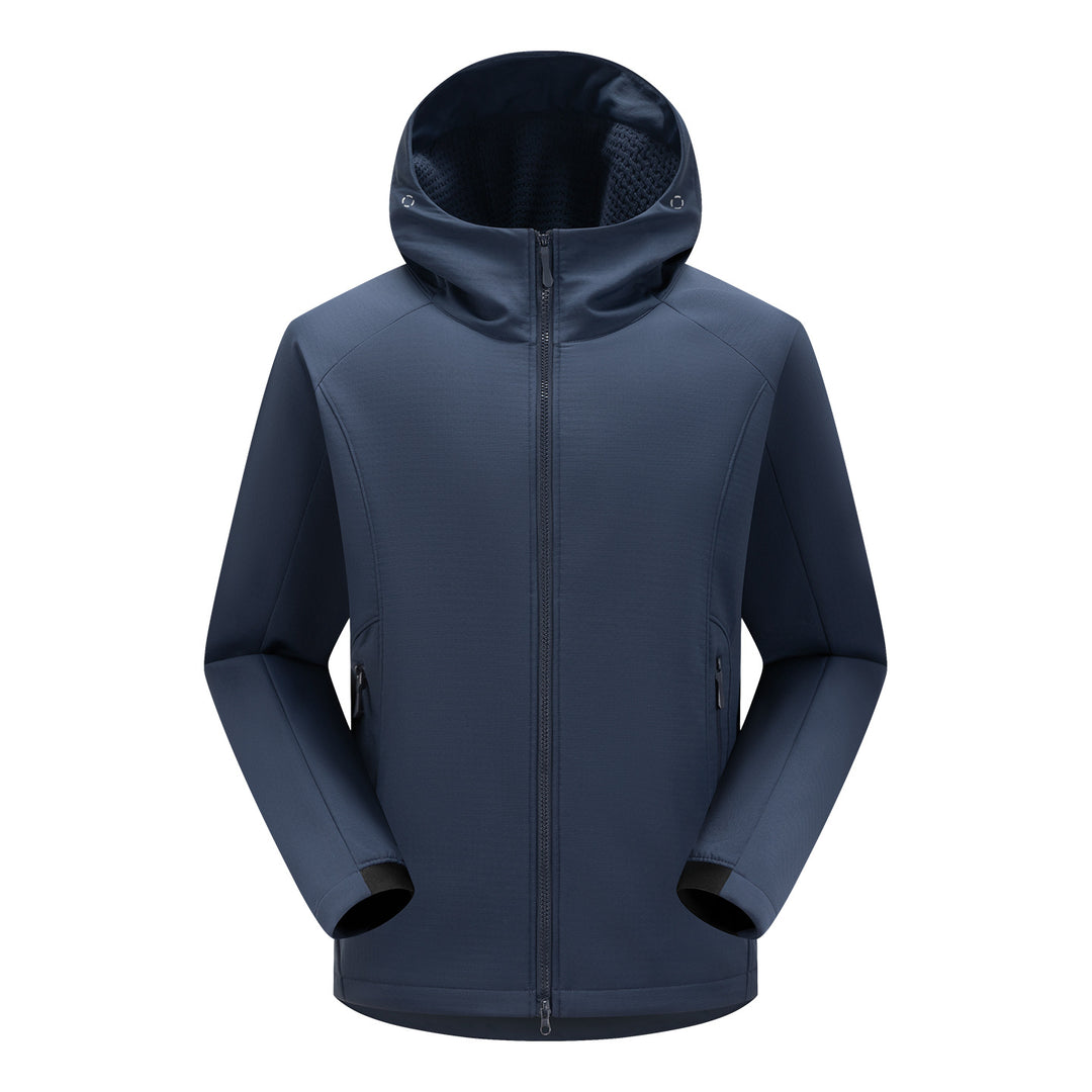 Herren Softshell-Outdoorjacke mit Kapuze, winddichter Membran und ergonomischem Schnitt Drune