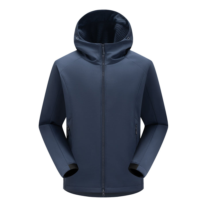 Herren Softshell-Outdoorjacke mit Kapuze, winddichter Membran und ergonomischem Schnitt Drune