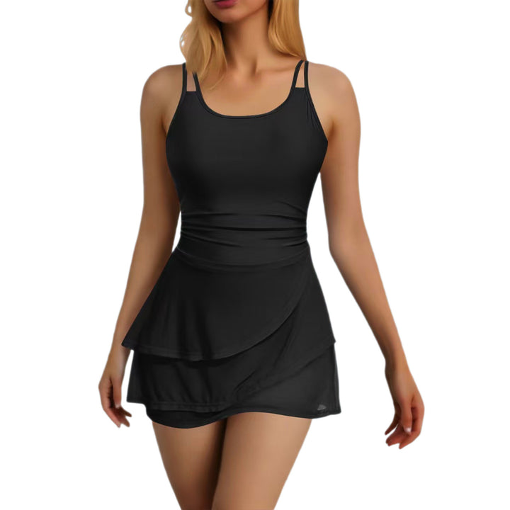 Damen Sportliches Schwimmdress mit elegantem Rock Drune