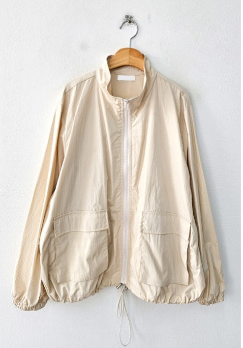 Damen Übergangsjacke mit voluminösen Ärmeln und praktischen Taschen Drune