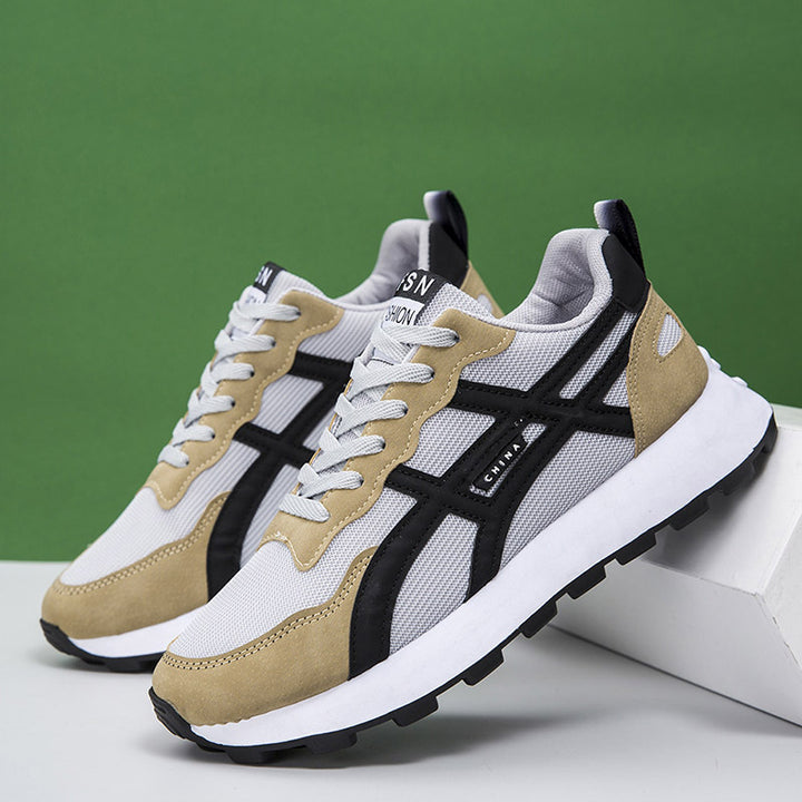 Unisex Retro-inspirierte leichte Laufschuhe mit atmungsaktivem Mesh und profilierter Laufsohle Drune