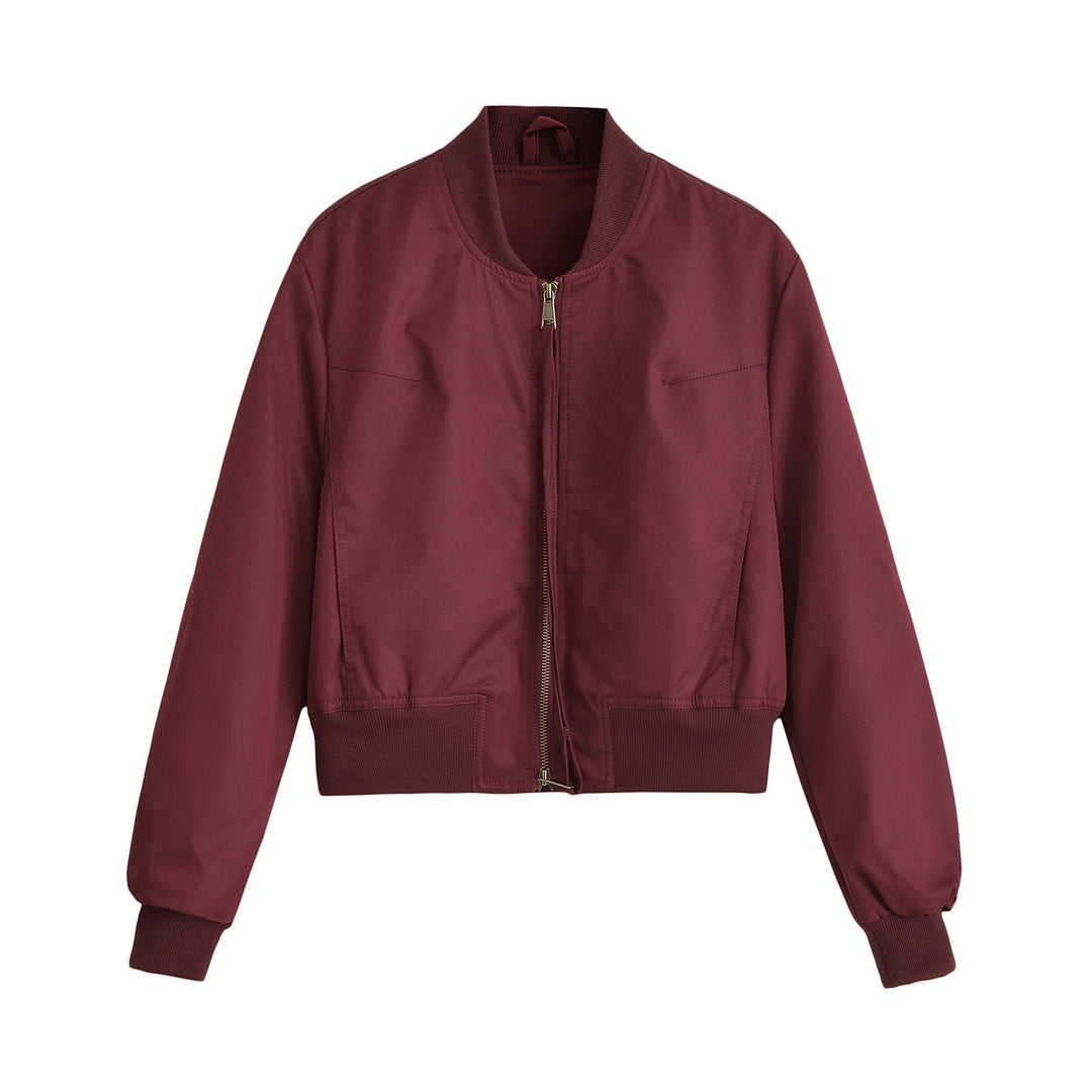 Damen modische Kurzjacke mit elastischem Bündchen Drune