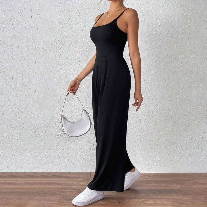 Damen lässiger Jumpsuit mit schmalen Trägern und elegantem Schnitt Drune
