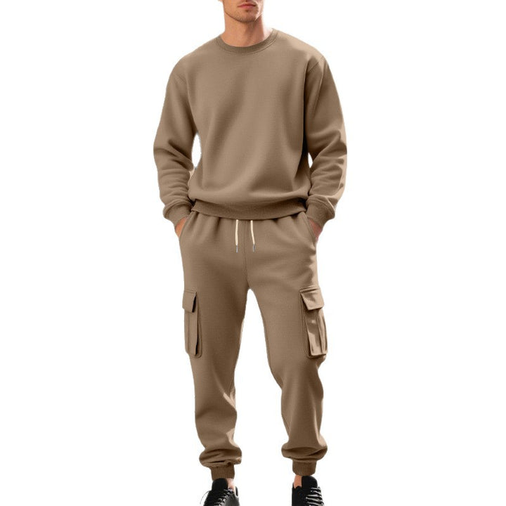 Herren Utility-Cargo-Jogger aus French Terry mit Mehrfachklappen & Tunnelzug Drune