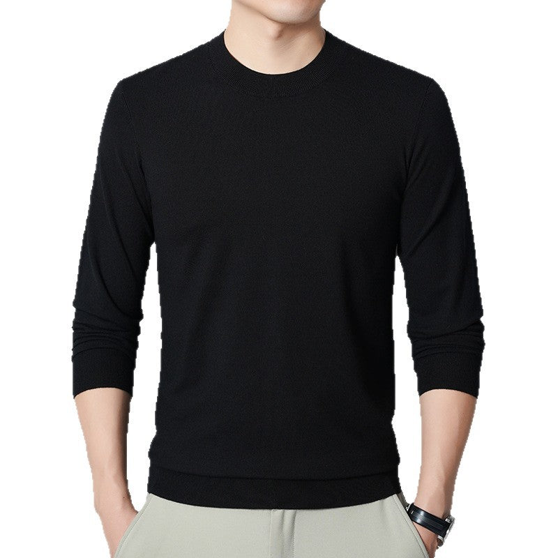 Herren Feiner Rundhalspullover aus Feinstrick mit schmaler Silhouette Drune