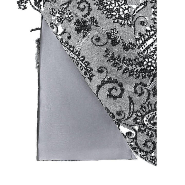 Herren Taillierte Anzugweste mit Paisley‑Jacquard und V‑Ausschnitt Drune