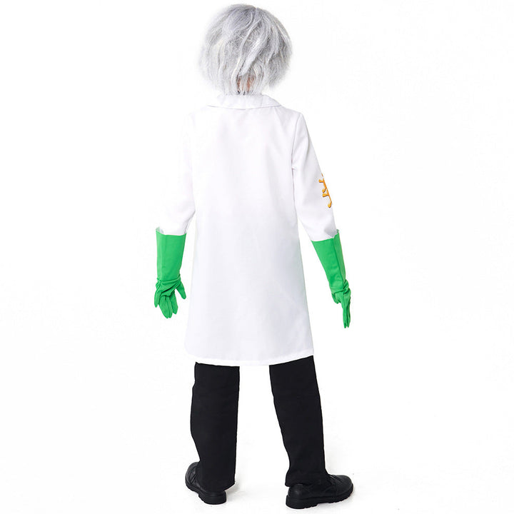 Unisex Laborkittel Kostüm mit lustigen Accessoires Drune