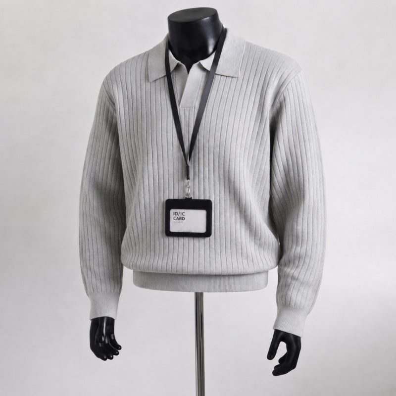 Herren Strukturierter Pullover Drune