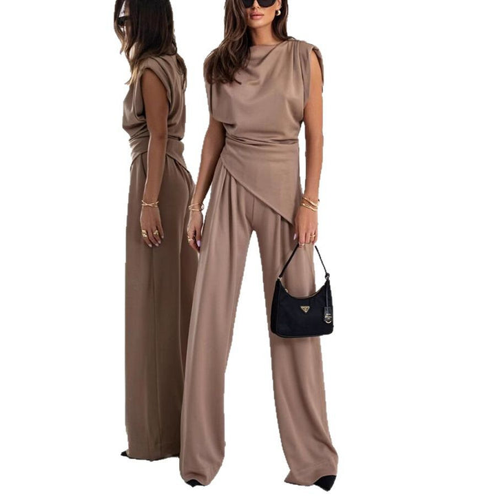 Damen stilvolles Set aus fließendem Material Drune