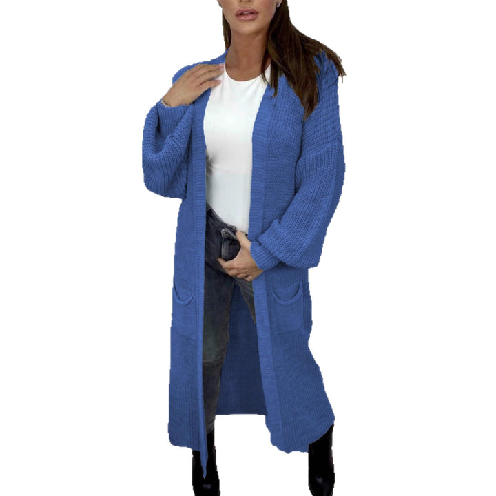 Damen Grobstrickcardigan mit lässiger Passform und langen Ärmeln Drune