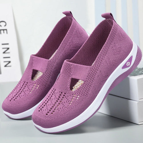 Damen Atmungsaktive Freizeit-Slipper mit elastischem Einschlupf und flexibler Sohle Drune
