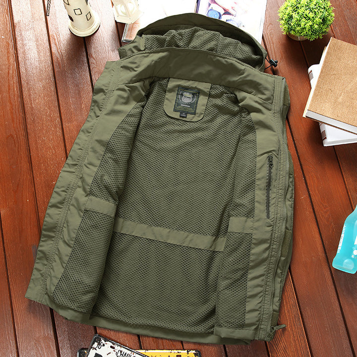 Herren Funktionale Outdoorkombination Jacke Drune