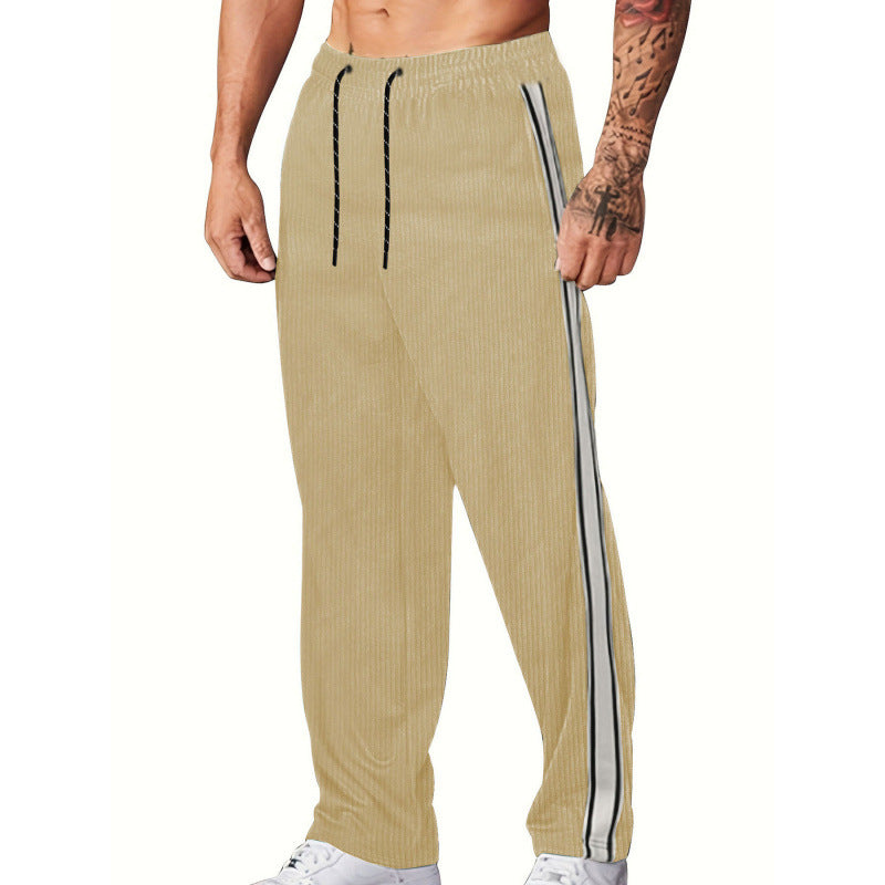 Herren Sportliche Freizeithose mit seitlichen Streifen Drune