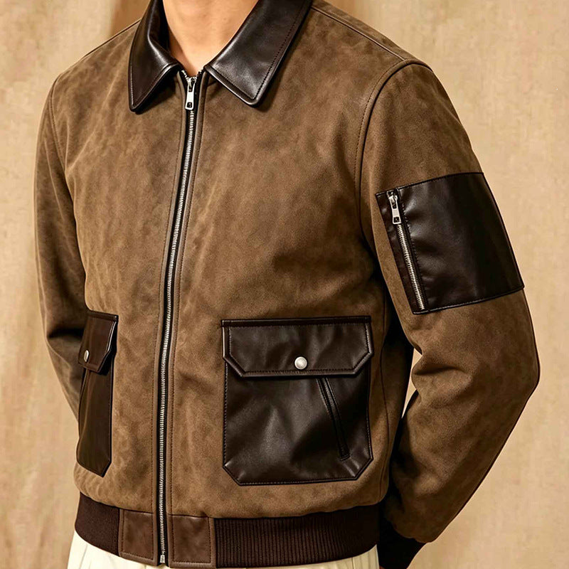 Herren Modische Chic Bomberjacke Drune