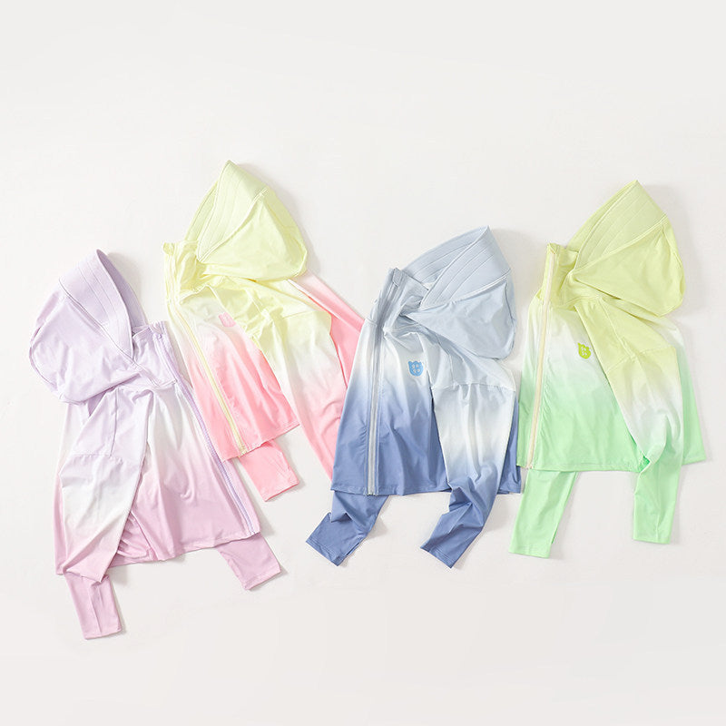 Damen nan leichte UV-Schutz Kapuzenjacke aus Funktionsstretch mit durchgehendem Reißverschluss und Raglanärmeln Drune