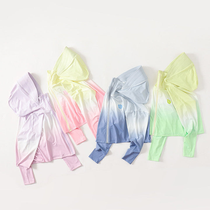Damen nan leichte UV-Schutz Kapuzenjacke aus Funktionsstretch mit durchgehendem Reißverschluss und Raglanärmeln Drune