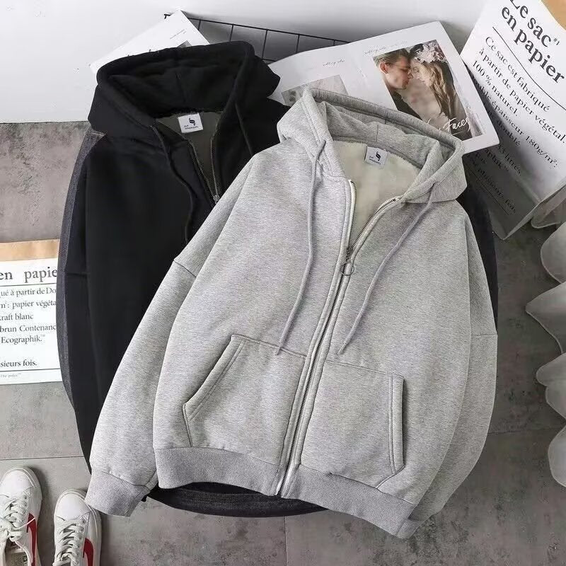 Unisex Kapuzenjacke mit Reißverschluss Drune