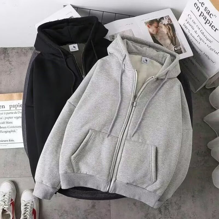 Unisex Kapuzenjacke mit Reißverschluss Drune