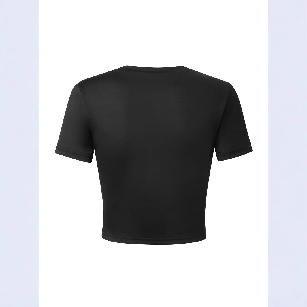 Damen T-Shirt mit stylischem Sternmotiv und Leo-Print Drune