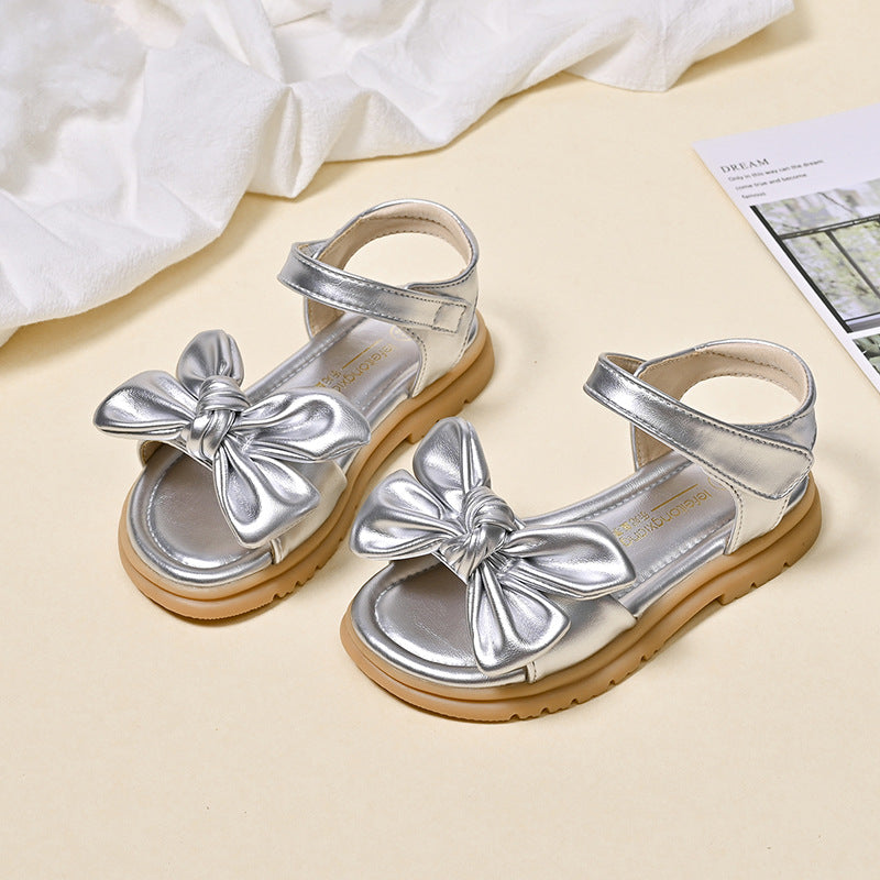 Damen Komfortable Sandalen mit dekorativen Schleifen Drune