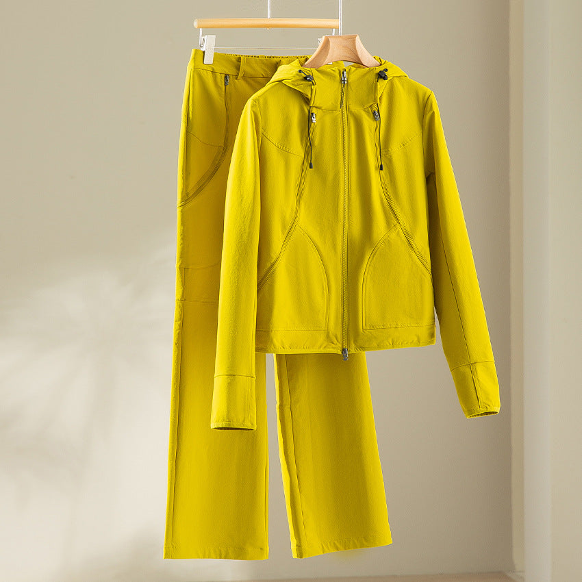 Damen Kapuzen-Softshelljacke mit Zwei-Wege-Reißverschluss und ergonomischer Schnitt Drune