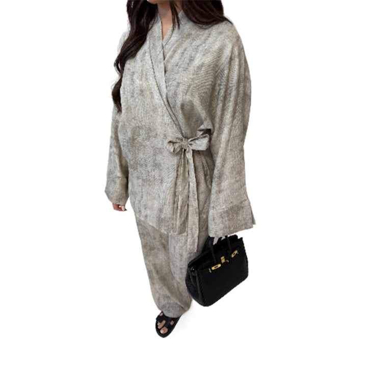 Damen Elegantes Jumpsuit mit taillierter Silhouette und lässigem Gürtel Drune