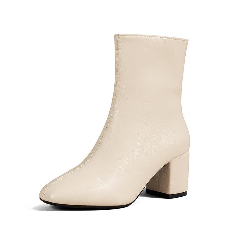 Damen Elegante Hochglanz Overkneestiefel Drune
