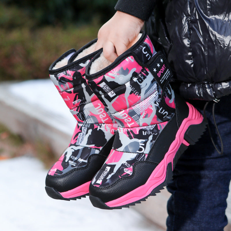 Damen Sportliche Winterstiefel mit rutschfester Sohle und isolierendem Futter Drune