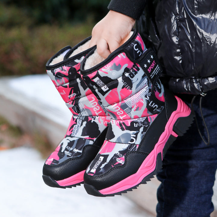 Damen Sportliche Winterstiefel mit rutschfester Sohle und isolierendem Futter Drune
